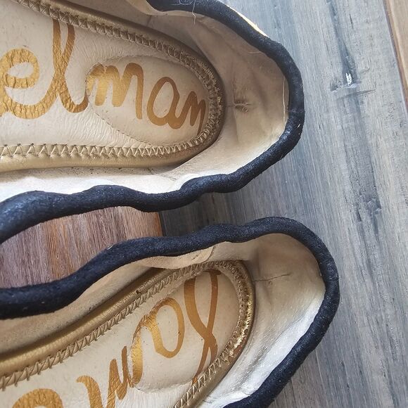 Sam Edelman Felicia Ballet Flats US 7M Leopard Calf Hair Slip-On Bow Classic - Picture 7 of 8